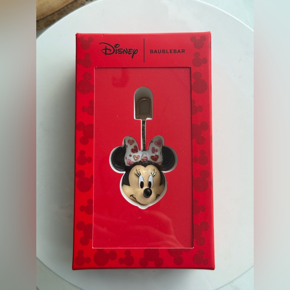 Disney Minnie Mouse Enamel Charm - Black, Cream, Pink